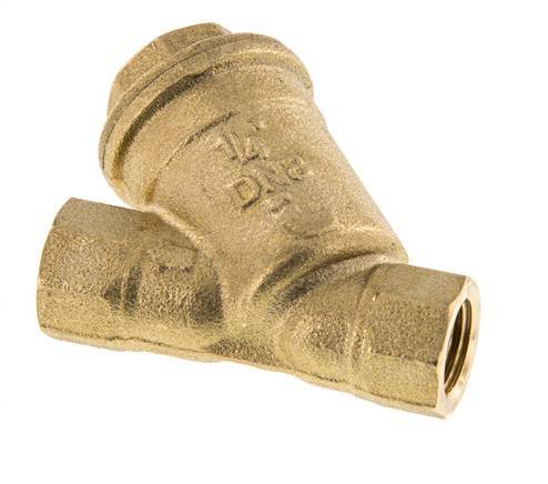G 1/4" Brass Y-Strainer 0.5 mm Mesh 20 Bar NBR
