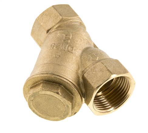 G 1" Brass Y-Strainer 0.5 mm Mesh 20 Bar NBR