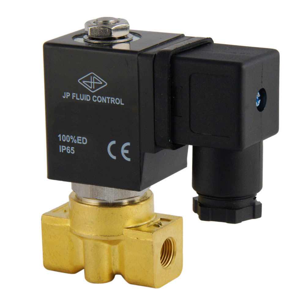 Solenoid Valve ST-DA 1/8'' brass FKM 0-13bar 120V AC