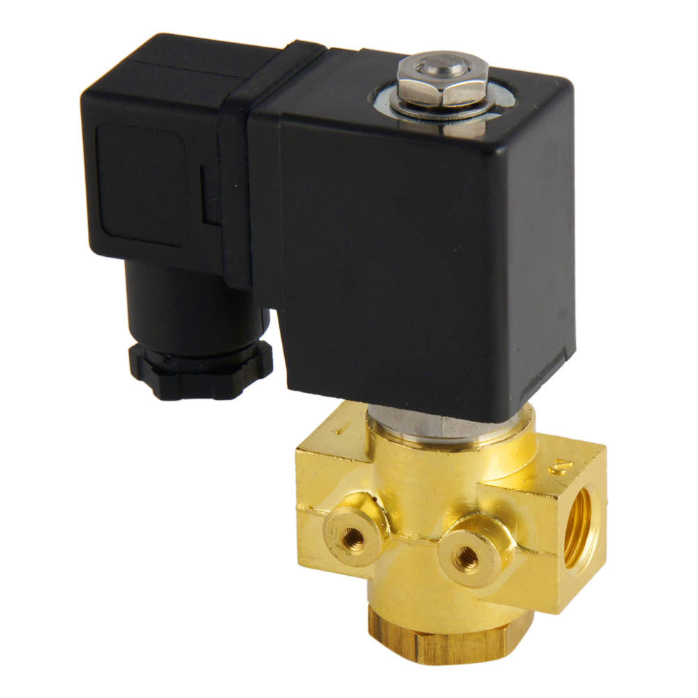 Solenoid Valve ST-DB 1/4'' NO brass FKM 0-12bar 230V AC