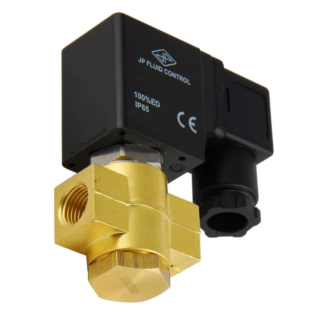 Solenoid Valve ST-DB 1/4'' NO brass FKM 0-12bar 12V DC