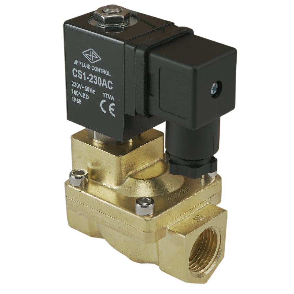 Solenoid Valve ST-IA 3/8'' brass EPDM 0,5-16bar 12V DC