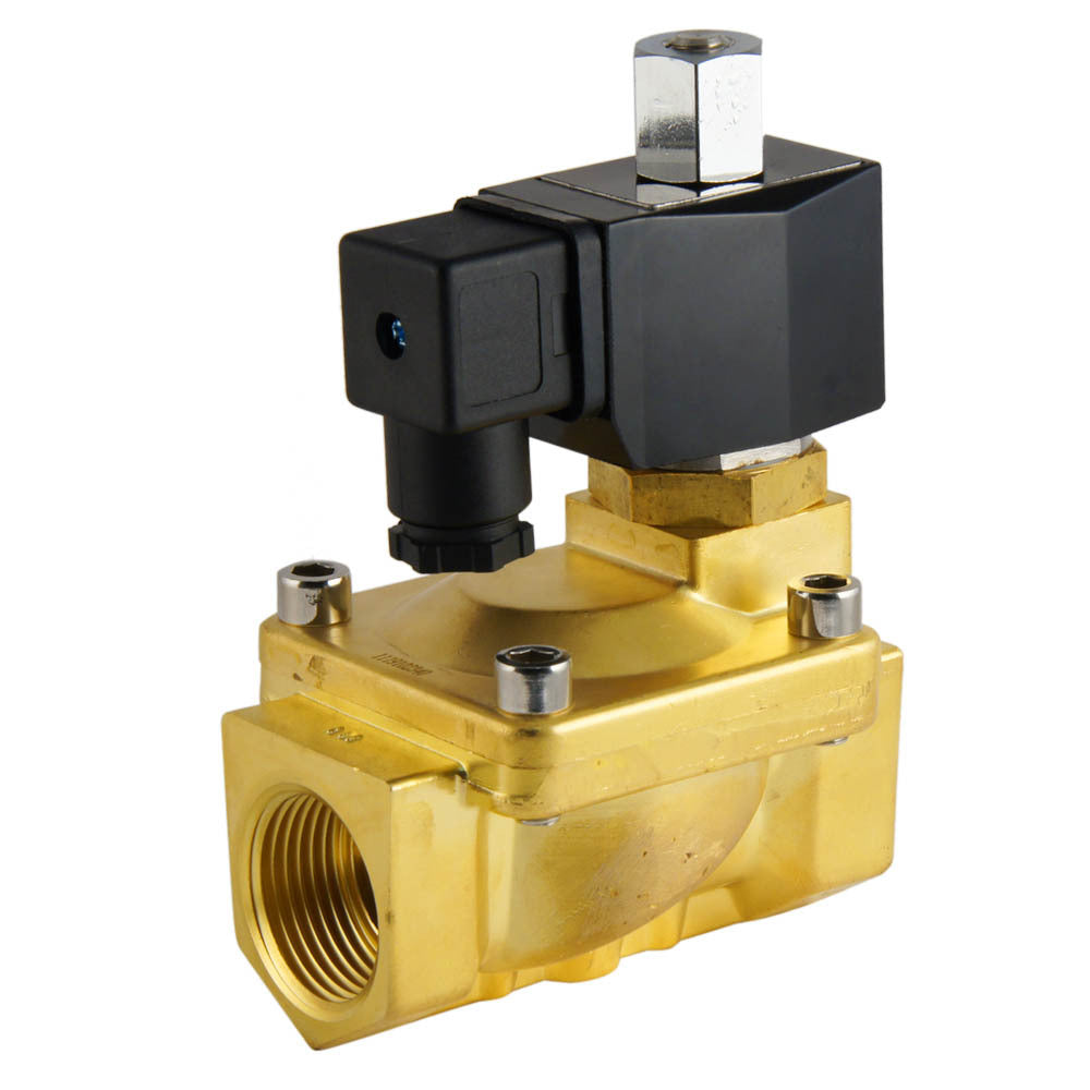Solenoid Valve ST-IB 1'' NO brass FKM 0,5-13bar 120V AC