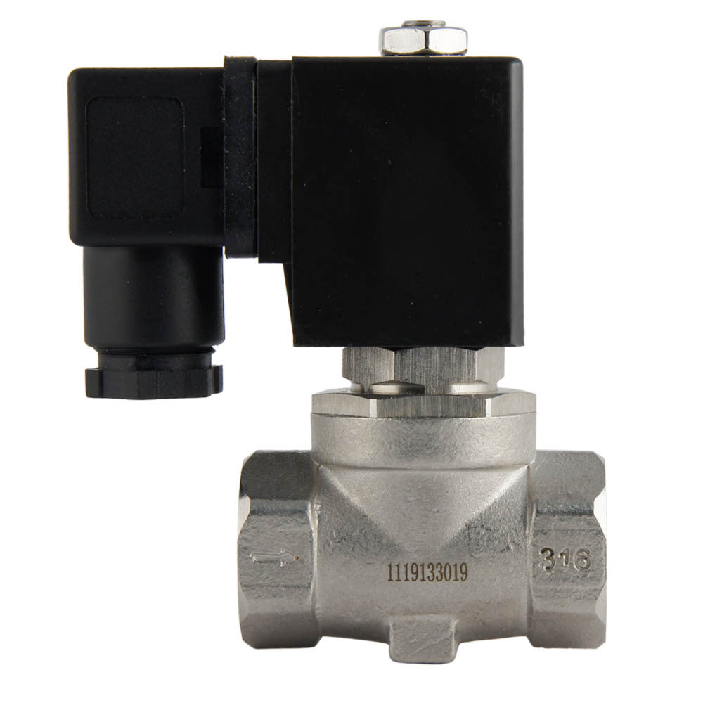 Solenoid Valve ST-SA 1/2'' stainless steel FKM 0-16bar 380V AC