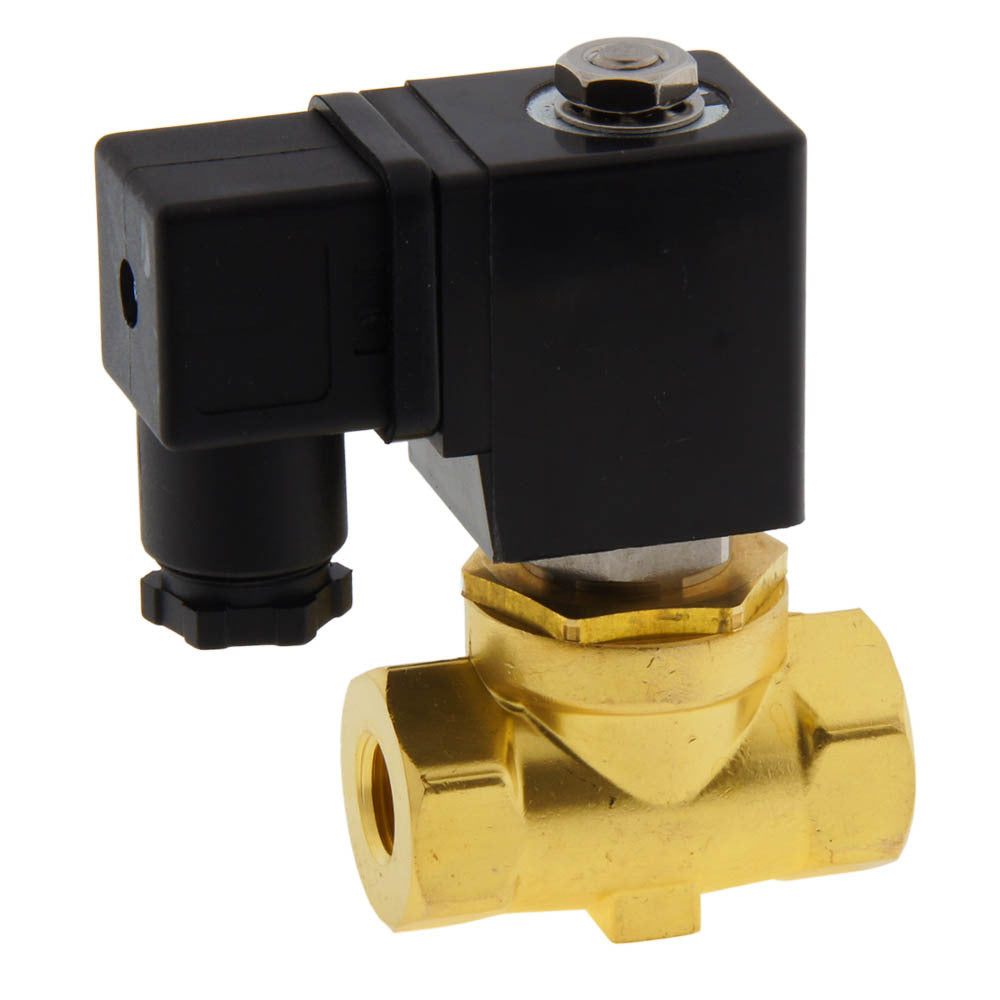 Solenoid Valve ST-SA 1/4'' brass FKM 0-10bar 24V DC