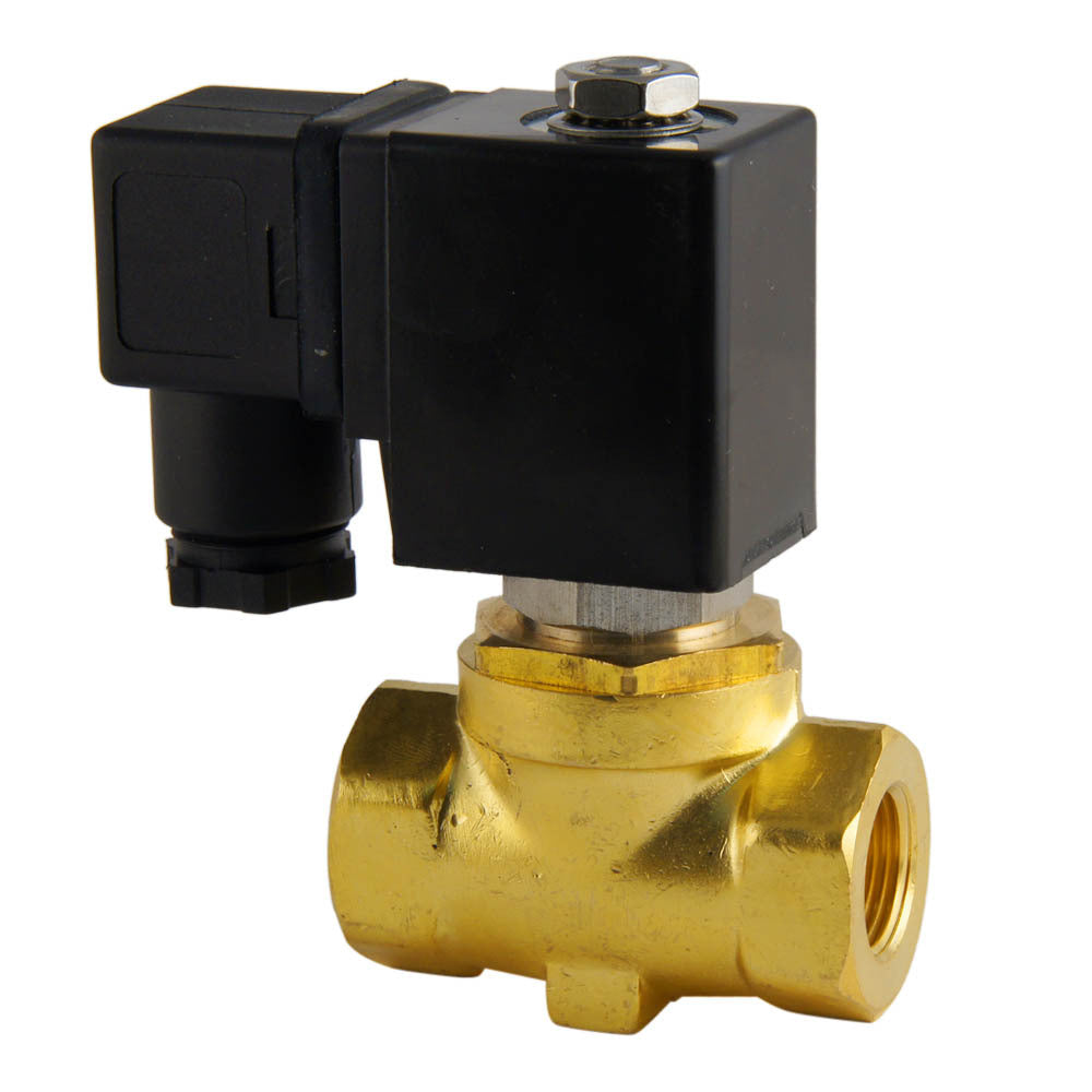 Solenoid Valve ST-SA 3/8'' brass FKM 0-10bar 24V DC