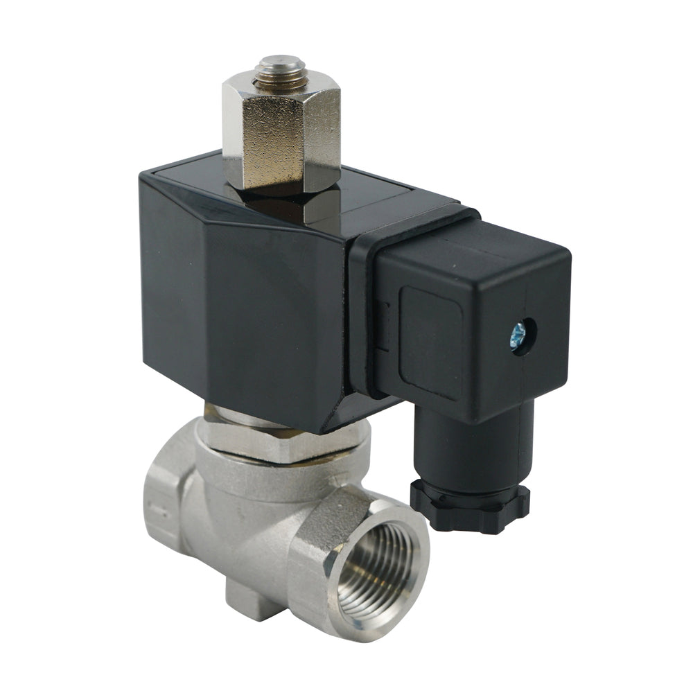 Solenoid Valve ST-SB 1/2'' NO stainless steel FKM 0-16bar 230V AC
