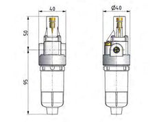 Lubricator G1/8'' Polycarbonate Standard 0