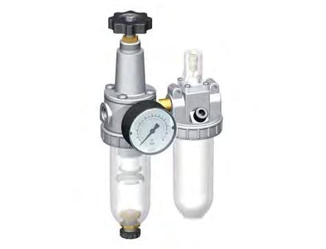 FRL 2-Part G1/4'' 600 l/min 0.5-16.0bar/7-232psi Semi-Auto Metal Standard 1