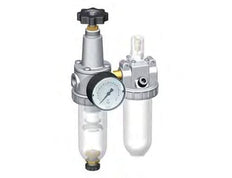 FRL 2-Part G1/4'' 600 l/min 0.5-10.0bar/7-145psi Semi-Auto Protective Cage Polycarbonate Standard 1