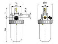 Lubricator G1/2'' Metal Standard 2