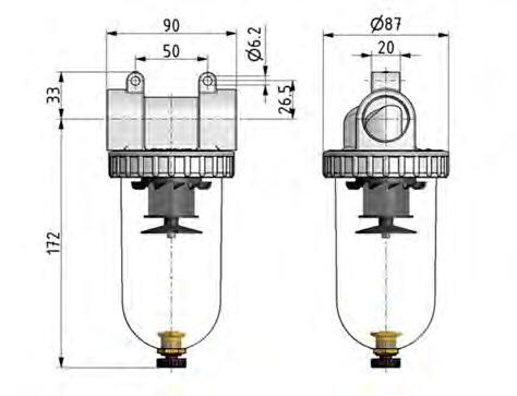 Filter 5microns G1'' 4000 l/min Auto Metal Standard 3