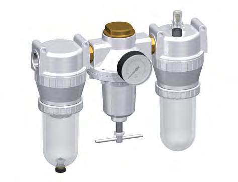 FRL 3-Part G1'' 4900 l/min 0.5-10.0bar/7-145psi Semi-Auto Metal Standard 5