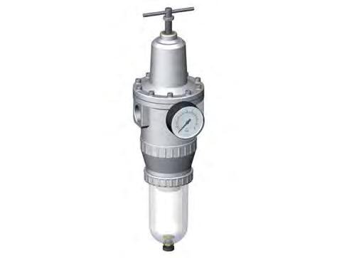 Filter-Regulator G3/4'' 12000 l/min 0.5-10.0bar/7-145psi Semi-Auto Polycarbonate Standard 5