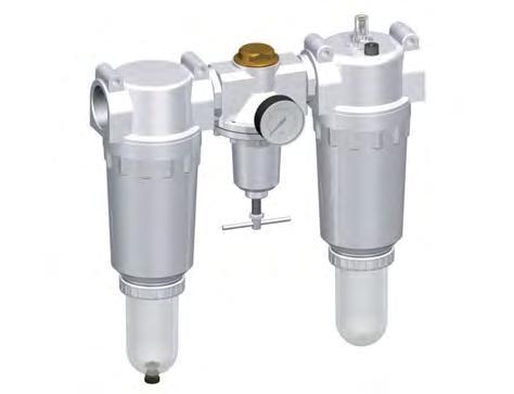 FRL 3-Part G2'' 18500 l/min 0.5-10.0bar/7-145psi Auto Polycarbonate Standard 8