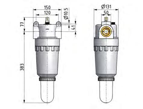 Lubricator G1 1/2'' Polycarbonate Standard 8