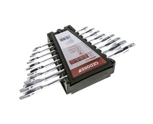 6 - 22mm Gedore Red 8-piece Double Open End Wrench Set
