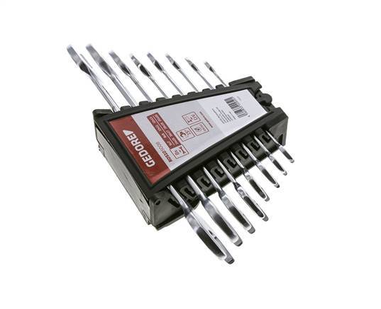 6 - 22mm Gedore Red 8-piece Double Open End Wrench Set