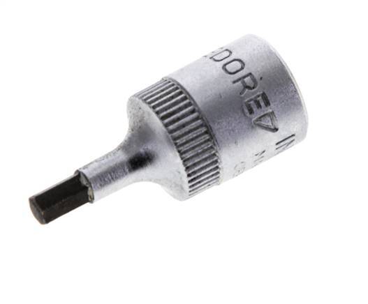 1/4" Gedore 28mm Long Pin Socket Insert for 3 mm Hexagonal Socket Screws