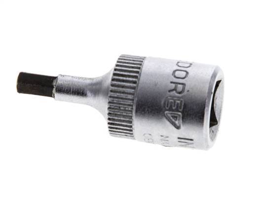 1/4" Gedore 28mm Long Pin Socket Insert for 3 mm Hexagonal Socket Screws
