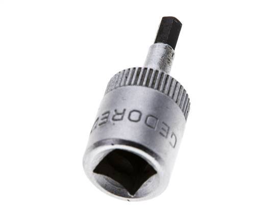 1/4" Gedore 28mm Long Pin Socket Insert for 3 mm Hexagonal Socket Screws