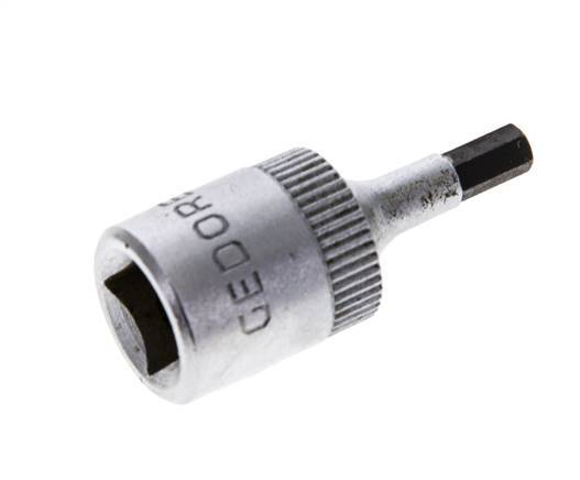 1/4" Gedore 28mm Long Pin Socket Insert for 3 mm Hexagonal Socket Screws