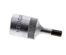 1/4" Gedore 28mm Long Pin Socket Insert for 3 mm Hexagonal Socket Screws
