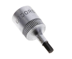 1/4" Gedore 28mm Long Pin Socket Insert for 3 mm Hexagonal Socket Screws