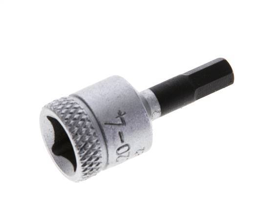 1/4" Gedore 28mm Long Pin Socket Insert for 4 mm Hexagonal Socket Screws