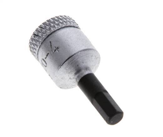 1/4" Gedore 28mm Long Pin Socket Insert for 4 mm Hexagonal Socket Screws