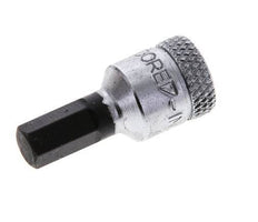 1/4" Gedore 28mm Long Pin Socket Insert for 6 mm Hexagonal Socket Screws
