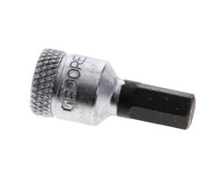1/4" Gedore 28mm Long Pin Socket Insert for 6 mm Hexagonal Socket Screws