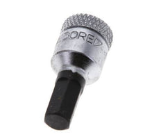 1/4" Gedore 28mm Long Pin Socket Insert for 6 mm Hexagonal Socket Screws