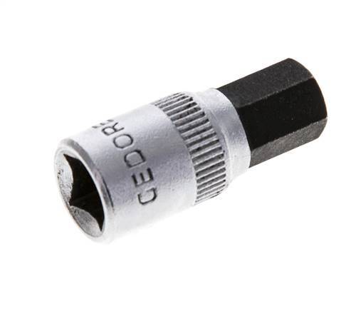 1/4" Gedore 28mm Long Pin Socket Insert for 8 mm Hexagonal Socket Screws