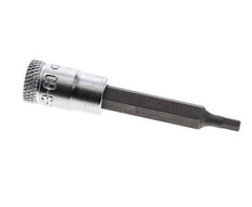 1/4" Gedore 60mm Long Pin Socket Insert for 3 mm Hexagonal Socket Screws