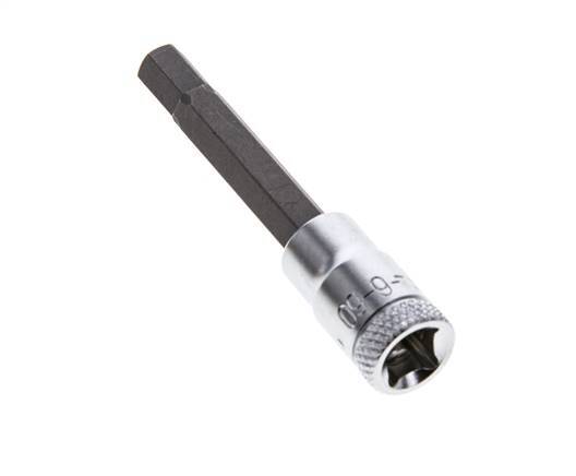 1/4" Gedore 60mm Long Pin Socket Insert for 6 mm Hexagonal Socket Screws