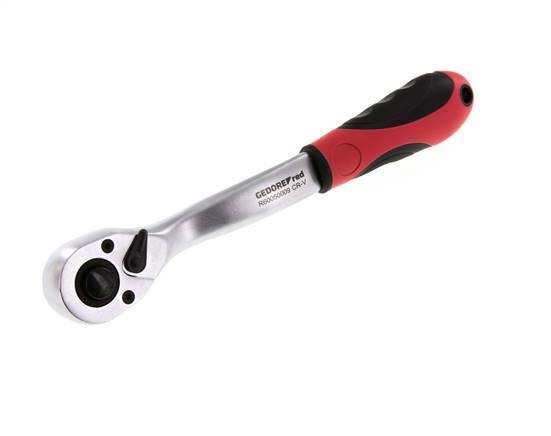 1/2" Gedore Red Angled Ratchet With Direction Switch Lever