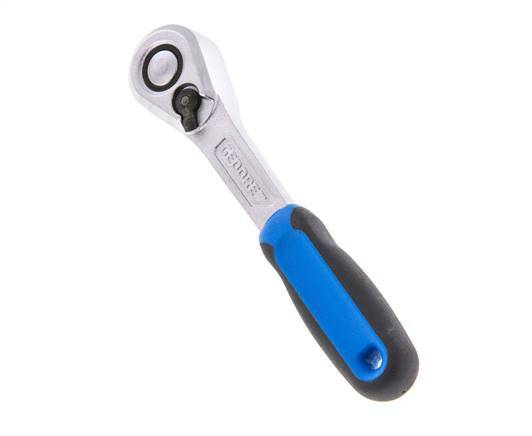 1/4" Gedore Ratchet With Switch Lever And Lock-Release Button