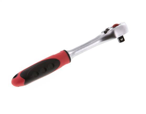 1/4" Gedore Red Ratchet With Switch Lever And Lock-Release Button