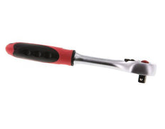 1/4" Gedore Red Ratchet With Switch Lever And Lock-Release Button