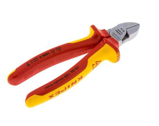 Knipex Diagonal Cutting Pliers 160 mm VDE Tested Up To 1000V