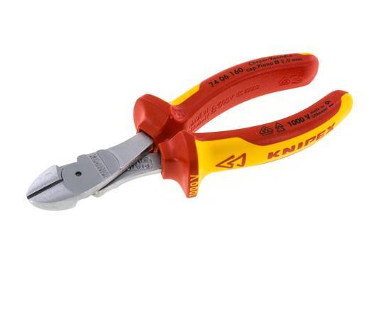 Knipex Power Diagonal Cutting Pliers 160 mm VDE Tested Up To 1000V
