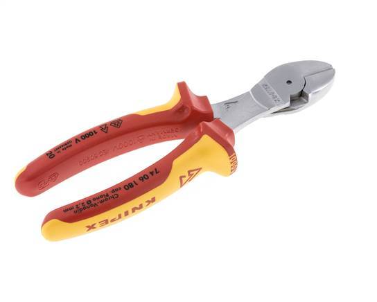 Knipex Power Diagonal Cutting Pliers 180 mm VDE Tested Up To 1000V
