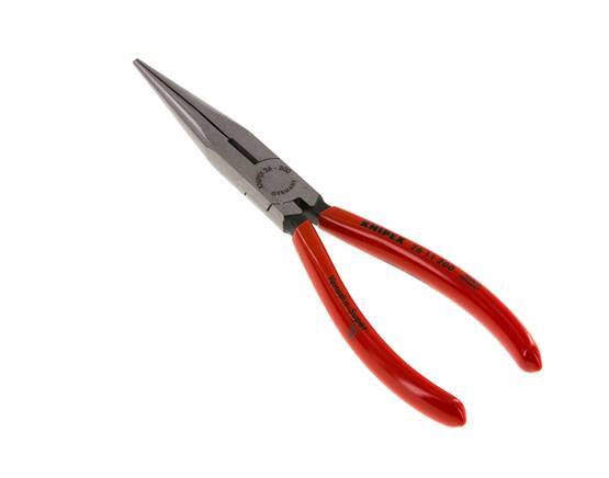 Knipex Straight Needle Nose Pliers 200 mm Plastic-coated Handles