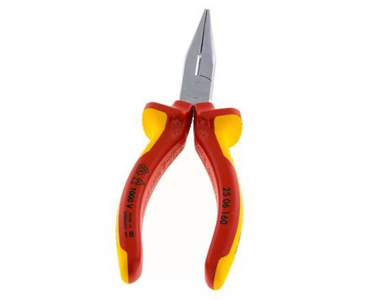 Knipex Straight Needle Nose Pliers 160 mm VDE Tested Up To 1000V