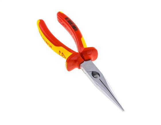 Knipex Straight Needle Nose Pliers 200 mm VDE Tested Up To 1000V