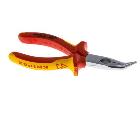 Knipex Angled Needle Nose Pliers 160 mm VDE Tested Up To 1000V