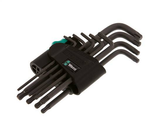 Wera 9-Piece TORX TX8 To TX40 Allen Key Set Long With Ball Head