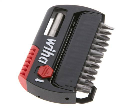 Wiha 13-Piece Slotted/Phillips/Pozidriv Bit Assortment With Bit Holder