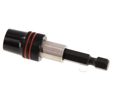 1/4" (6.3 mm) Magnetic Quick-Change Bit Holder Automatic Eject Locked Mechanically